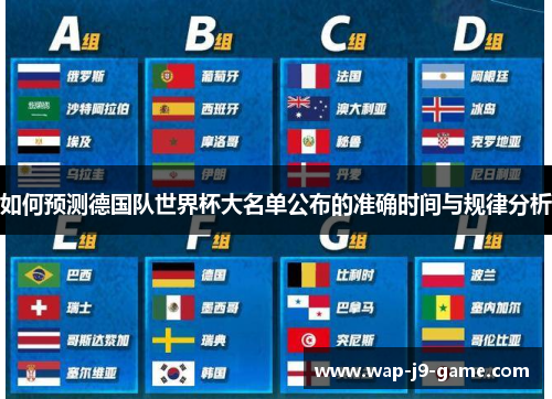 如何预测德国队世界杯大名单公布的准确时间与规律分析 如何预测德国队世界杯大名单公布的准确时间与规律分析